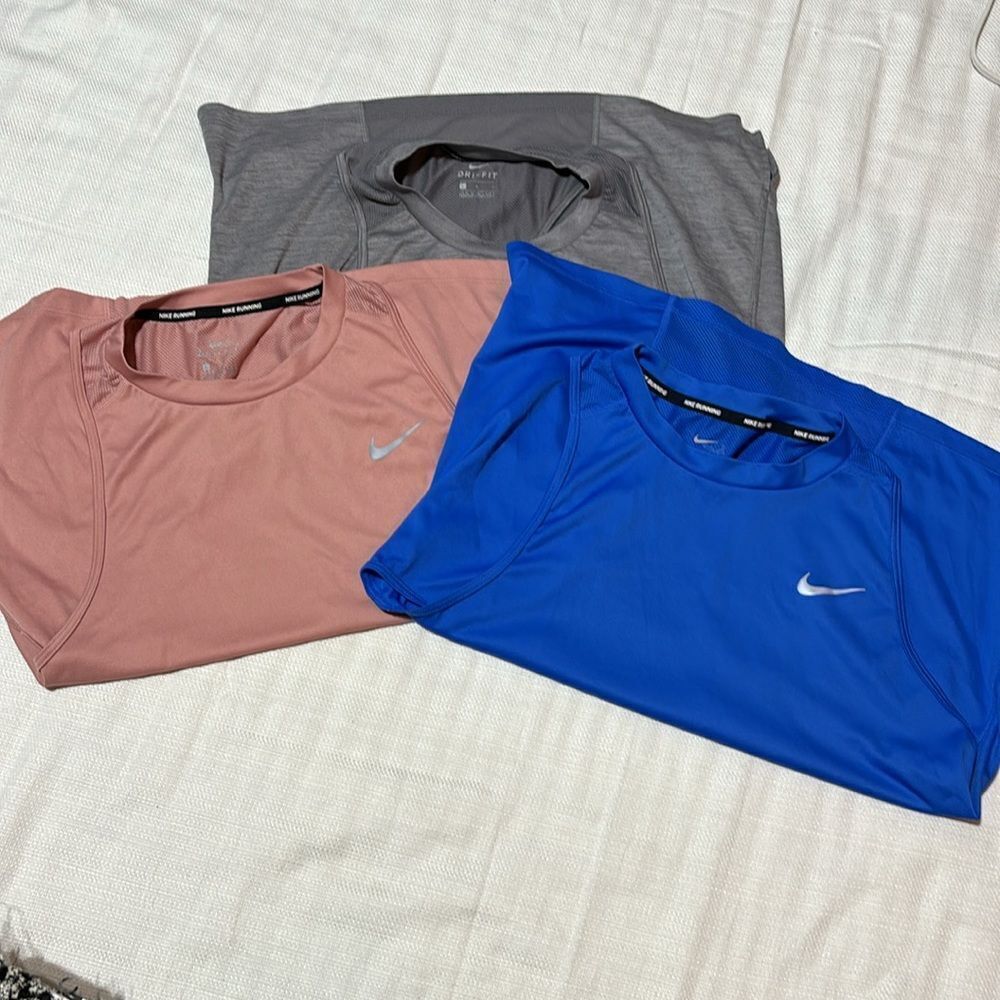 Bundle Nike Running Dri-Fit Mesh Racerback Top Size:L